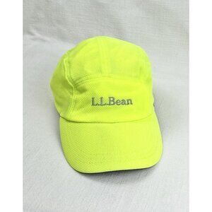 L.L. Bean Quick Dry Cap Hat Neon Green Unisex Adjustable Hiking Outdoor  Running